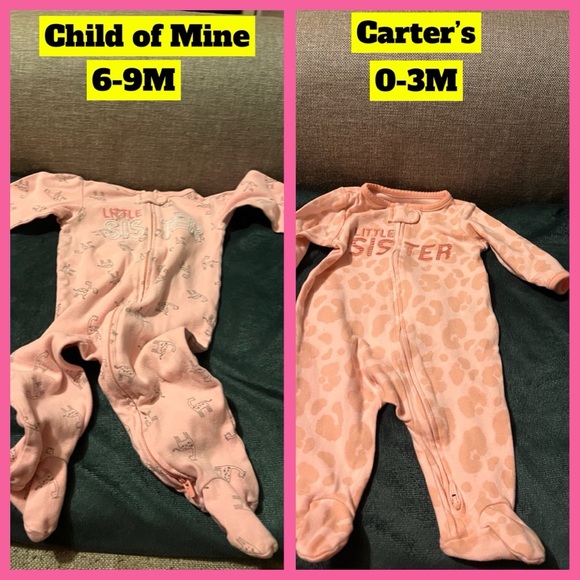 16 + items of Baby girl little sister onesies and outfits. NB, 0-3, 3-6, 6-9 - Picture 8 of 10